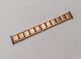 Vintage Gold Tone "Bird" Trademark Expansion Watch Bracelet Band 18 /19 Mm (#69) - Montres Gousset