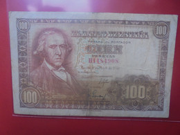 ESPAGNE 100 PESETAS 1948 Circuler (B.26) - 100 Pesetas