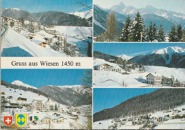 Village De Wiesen 1450m Voyagée De Wiesen Pour La France Le 20/02/1986 Cachet K - Wiesen