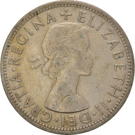 Monnaie, Grande-Bretagne, Elizabeth II, 1/2 Crown, 1957, TTB, Cupro-nickel - K. 1/2 Crown