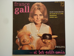 France Gall 45Tours EP Vinyle Sacré Charlemagne (5e Série) / Au Clair De La Lune - 45 T - Maxi-Single