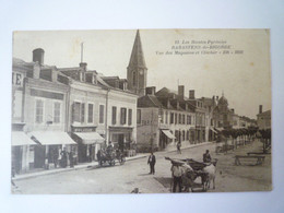 2022 - 731  RABASTENS-de-BIGORRE  (Hautes-Pyrénées)  :  Vue Des Magasins Et Clocher  1923   XXX; - Rabastens De Bigorre