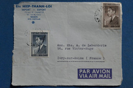 AR1 VIETNAM  BELLE LETTRE DEVANT  1956 PAR AVION  SAIGON  POUR IVRY S SEINE +A VOIR +  +  ++AFFRANCH.INTERESSANT - Viêt-Nam