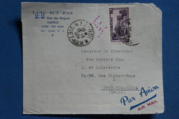 AR1 VIETNAM BELLE LETTRE DEVANT 1954 PAR AVION HANOIPOUR IVRY S SEINE +A VOIR + + ++AFFRANCH.INTERESSANT - Vietnam