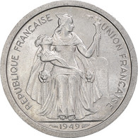 Monnaie, Nouvelle-Calédonie, 2 Francs, 1949, Paris, TTB+, Aluminium, KM:3 - Nouvelle-Calédonie