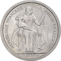Monnaie, Nouvelle-Calédonie, 2 Francs, 1949, Paris, TTB+, Aluminium, KM:3 - New Caledonia