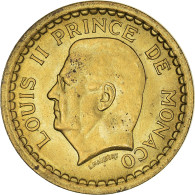 Monnaie, Monaco, Louis II, Franc, 1943, SUP, Bronze-Aluminium, Gadoury:MC 132 - 1922-1949 Louis II