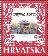 HR 2022-1553 WINTER OLY GAMES BEIJING HRVATSKA CROATIA, 1v, MNH - Hiver 2022 : Pékin