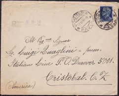 068 * Lettera Da Pavia Del 17.10.39 Diretta A Cristobal ( Panama ), Affrancata Con Imperiale L. 1,25. SPL - Storia Postale (Zeppelin)