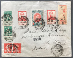 Belgique COB N°110 (x2), 111 (x2), 132 Et 129 (+France) Sur Enveloppe (R) Cachet LE HAVRE (SPECIAL) 14.10.1914 - (A1449) - Sonstige