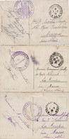 3 CP Cachet Convois Auto 197 Et 683 Tresor Et Postes 96 Guerre 1914  Vers Macon . Defaut Sur Une Carte - Camions & Poids Lourds