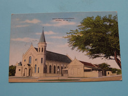 ORANJESTAD CATHEDRAL > ARUBA N.W.I. ( H. De Robles ) 1955 ( Zie Scan Voor DETAIL ) Villa Carolina Arends Stamp ! - Aruba