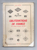 !!!  A. MATHIEU, OBLITERATIONS DE FRANCE SUR TIMBRES DETACHES - Filatelia E Historia De Correos