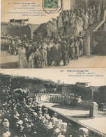 Cinema Cinemato Samama Chikli  Fetes De Carthage 1907 Astrubal Abdozir 2 Cartes - Other & Unclassified