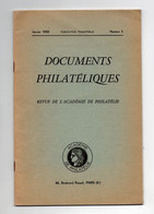 !!! REVUE DE L'ACADEMIE DE PHILATELIE : DOCUMENTS PHILATELIQUES N°3 - Philatelie Und Postgeschichte