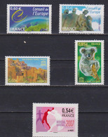 Lot De Timbres Neufs Pour Collection De France 2007 N° 4118 Et Services 136 137 138 139 - Unused Stamps