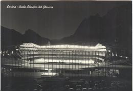 Italy Unused Olympic Postcard With Skating Stadium With Writing On The Backside - Winter 1956: Cortina D'Ampezzo