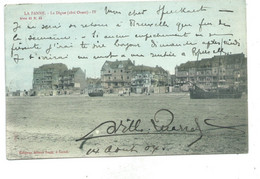 La Panne - La Digue Côté Ouest - 1904 - Edit. Albert Sugg 41/44 ( Gekleurd ) - De Panne