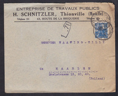 LETTRE A EN TETE - ENTREPRISE DE TRAVAUX PUBLICS - H. SCHNITZLER - THIONVILLE - Commemorative Postmarks
