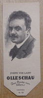 Joseph Von Lauff Dramatiker Köln - 727 - Olleschau Lesezeichen Bookmark Signet Marque Page Portrait - Marque-Pages