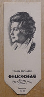 Karin Michaelis Erzählerin Randers - 739 - Olleschau Lesezeichen Bookmark Signet Marque Page Portrait - Marque-Pages