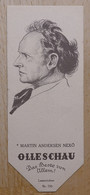 Martin Andersen Nexö Erzähler Kopenhagen - 750 - Olleschau Lesezeichen Bookmark Signet Marque Page Portrait - Marque-Pages