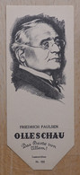 Friedrich Paulsen Philosoph Langenhorn Berlin-Steglitz - 755 - Olleschau Lesezeichen Bookmark Signet Marque Page Portrai - Marque-Pages