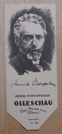 Hendrik Pontoppiddan Erzähler Fredericia - 760 - Olleschau Lesezeichen Bookmark Signet Marque Page Portrait - Marque-Pages