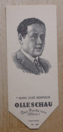 Hans Jose Rehfisch Dramatiker Berlin - 764 - Olleschau Lesezeichen Bookmark Signet Marque Page Portrait - Marque-Pages