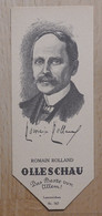 Romain Rolland Dramatiker Calmecy - 767 - Olleschau Lesezeichen Bookmark Signet Marque Page Portrait - Marque-Pages