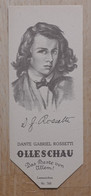 Dante Gabriel Rossetti Maler London Birchington-on-Sea - 768 - Olleschau Lesezeichen Bookmark Signet Marque Page Portrai - Marque-Pages