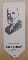 Heinrich Seidel Erzähler Perlin Großlichterfelde - 780 - Olleschau Lesezeichen Bookmark Signet Marque Page Portrait - Marque-Pages