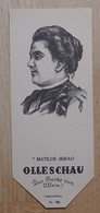 Matilde Serao Erzählerin Patras Neapel - 782 - Olleschau Lesezeichen Bookmark Signet Marque Page Portrait - Marque-Pages