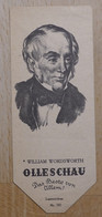 William Wordsworth Epiker Cockermouth Rydal Mount - 797 - Olleschau Lesezeichen Bookmark Signet Marque Page Portrait - Marque-Pages