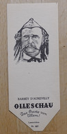 Jules Barbey D'Aurevilly Erzähler Saint-Sauveur-le-Vicomte Paris - 807 - Olleschau Lesezeichen Bookmark Signet Marque Pa - Marque-Pages