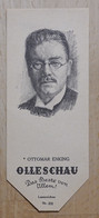 Ottomar Enking Erzähler Kiel - 831 - Olleschau Lesezeichen Bookmark Signet Marque Page Portrait - Marque-Pages