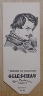 Edmond De Goncourt Erzähler Nancy Champrosay - 841 - Olleschau Lesezeichen Bookmark Signet Marque Page Portrait - Marque-Pages