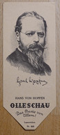 Hans Von Hopfen Erzähler München Großlichterfelde - 868 - Olleschau Lesezeichen Bookmark Signet Marque Page Portrait - Marque-Pages