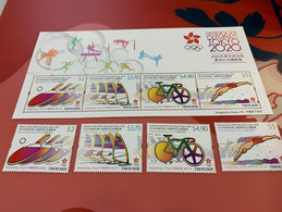 HK Stamp MNH Olympic Table Tennis Cycling Swimming Cycling - Nuevos