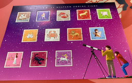 HK Stamp MNH Sheet Zodiac Signs - Nuevos