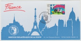 166 Carte Officielle Exposition Internationale Exhibition Pékin Chine China 1999 France FDC Vive L'an 2000 Millenium - Briefmarkenausstellungen