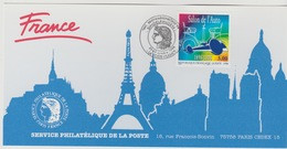 159 Carte Officielle Exposition Internationale Exhibition Sindelfingen 1998 France FDC Salon De L'Auto Voiture Car - Philatelic Exhibitions