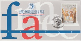 150 Carte Officielle Exposition Internationale Exhibition Carolophilex Charleroi 1997 France FDC Tavant Tableau Art Kuns - Briefmarkenausstellungen