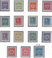 Trentino - 248 ** 1918 - Francobolli D’Austria Del 1916-18 Soprastampati N. 1/13,15/16. Cert. Bolaffi Per Il 2 K. Cat. € - Trentino