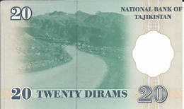 TADJIKISTAN   -  20  Dirams  1999   -- UNC --   Tajikistan - Tadzjikistan