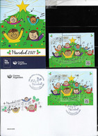 #10088 ARGENTINE,ARGENTINA 2021 CHRISTMAS RELIGION MUSIC COMBO S/S+FDC+POST BROCHURE - Nuevos