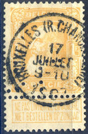 Belgique COB N°79 (perforé CL) - Cachet BRUXELLES (R. CHANCELLERIE) 17.7.1907- (F2107) - 1905 Barbas Largas