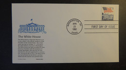 USA 1992 FDC White House Flags Washington Postmark Good Used - 1991-2000