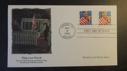 USA 1995 FDC Flag Over Porch Flags Denver Postmark Good Used - 1991-2000