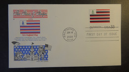 USA 2000 FDC Stars And Stripes New England Flags Baltimore Postmark Good Used - 1991-2000